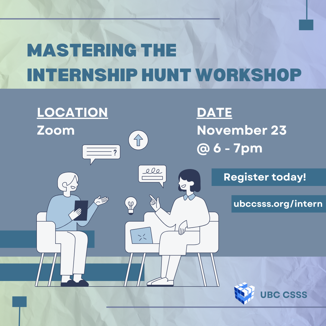 Preview image for Mastering the Internship Hunt Workshop event