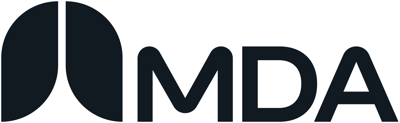 MDA (MacDonald, Dettwiler & Associates) company logo